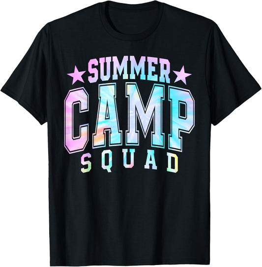 Tie Dye Summer Camp Best Friend Matching Bestie Squad BFF T-Shirt - T-Shirt | Black