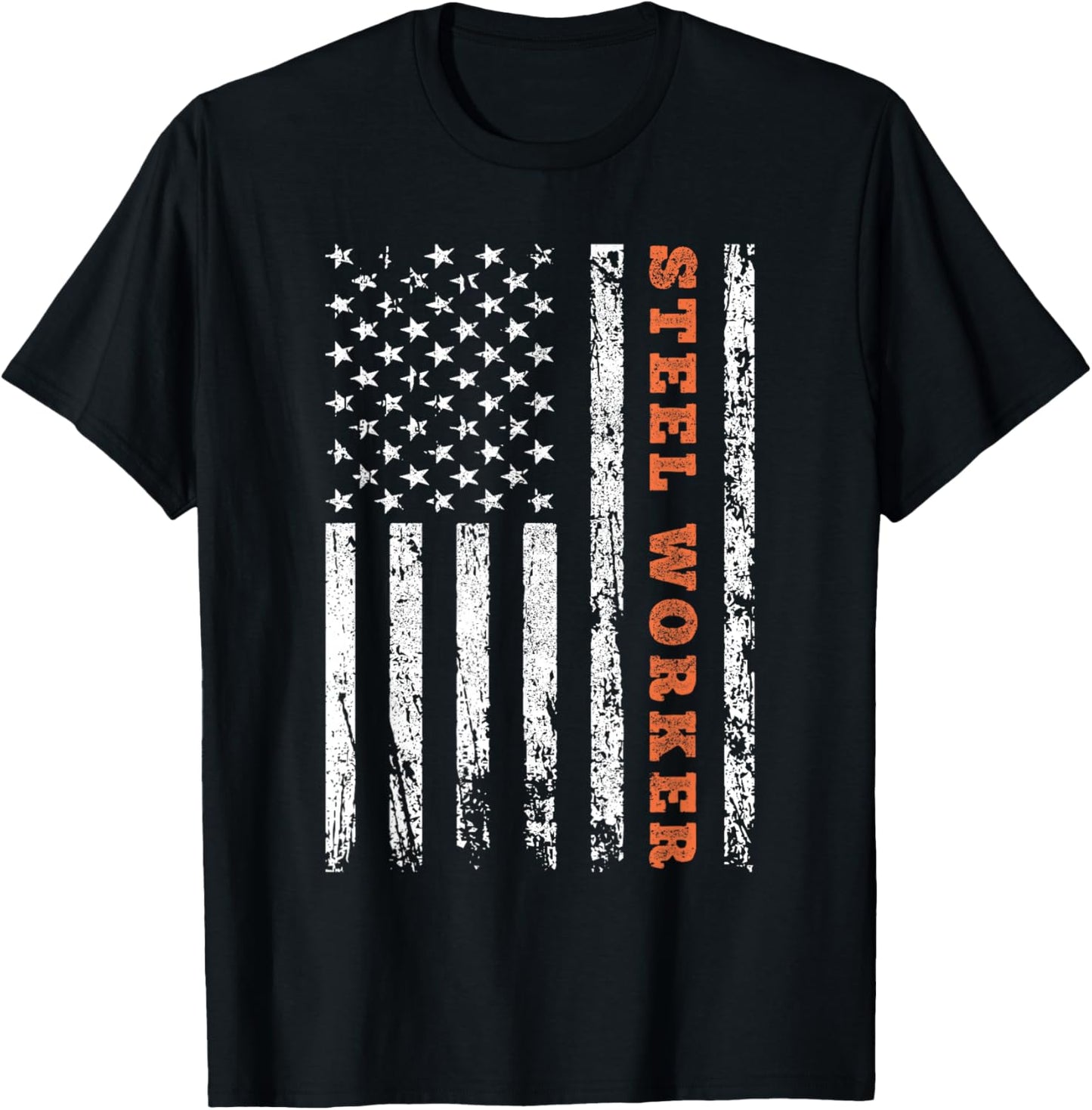 American Steel Worker T-Shirt - T-Shirt | Black
