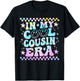 Tie Dye Groovy In My Cool Cousin Era Funny Family T-Shirt - T-Shirt | Black