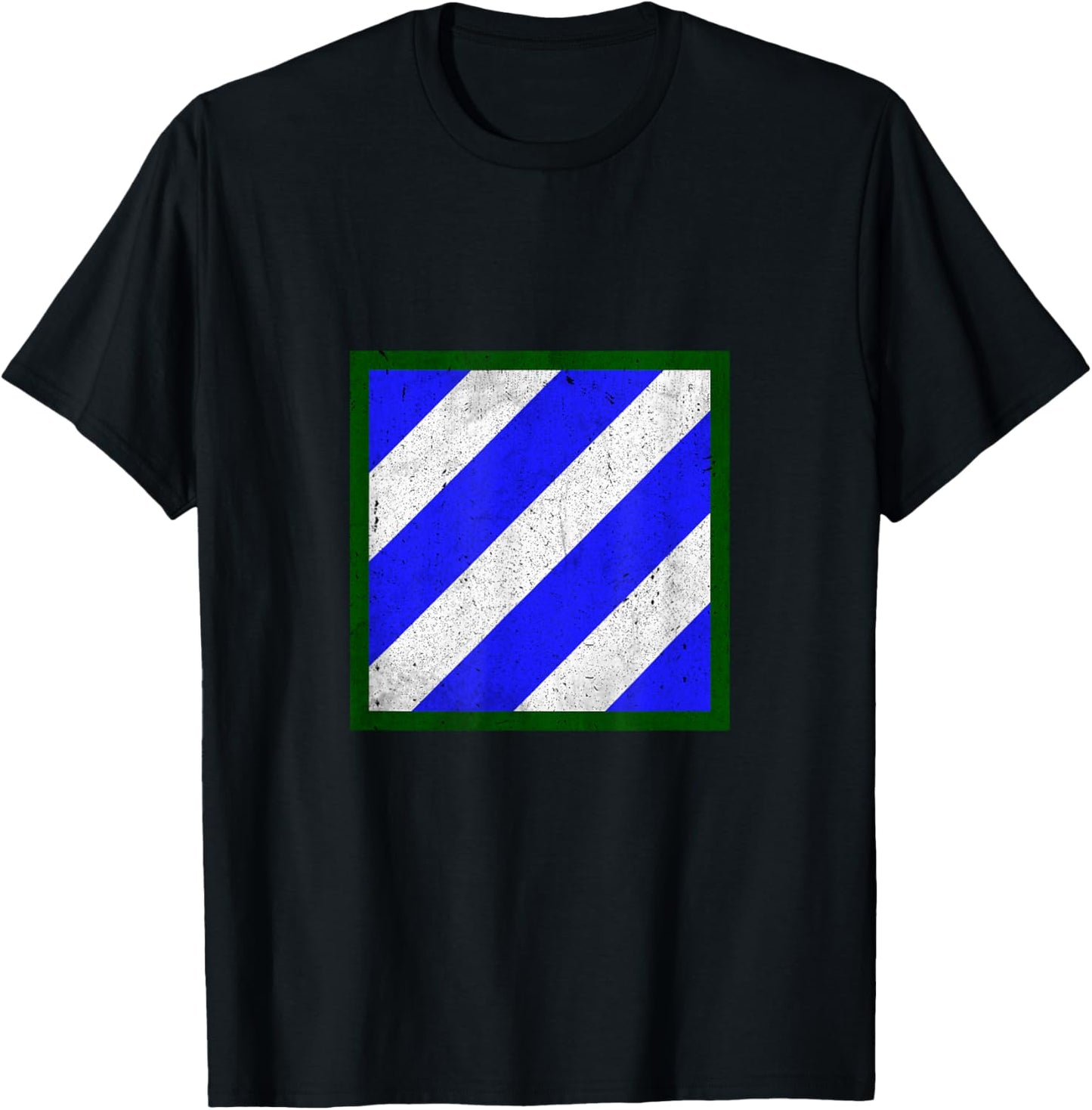 3rd Infantry Division 3ID Distressed Military Veteran Papa T-Shirt - T-Shirt | Black
