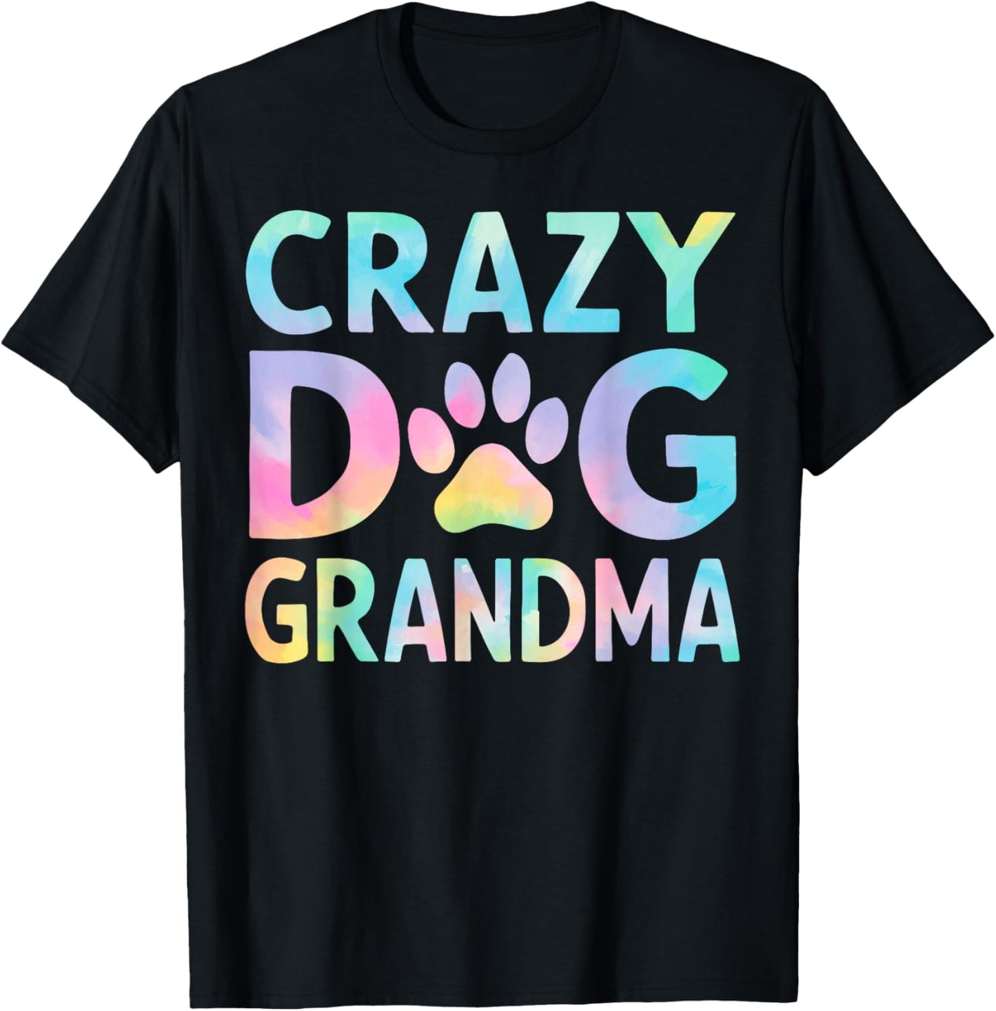 Crazy Dog Grandma Women T-Shirt - T-Shirt | Black