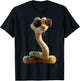 Schlange Python Kobra Mamba Klapperschlange Süße Schlangen T-Shirt - T-Shirt | Black