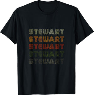Love Heart Stewart Grunge Vintage Style Black Stewart T-Shirt - T-Shirt | Black