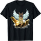Angel German Shepherd Golden Hand Heaven Wings God T-Shirt - T-Shirt | Black