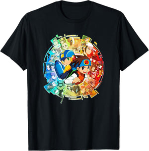 Mega Man Battle Network Legacy Collection Art T-Shirt - T-Shirt | Black