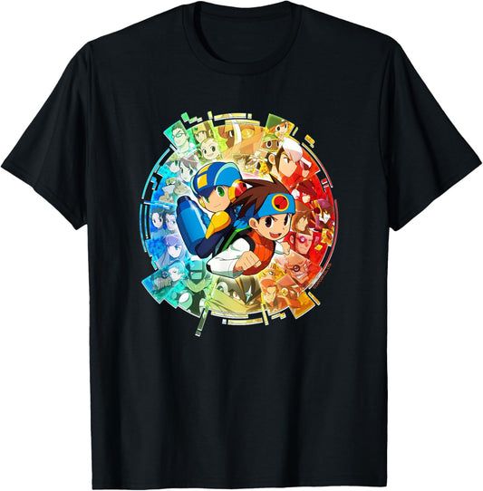 Mega Man Battle Network Legacy Collection Art T-Shirt - T-Shirt | Black