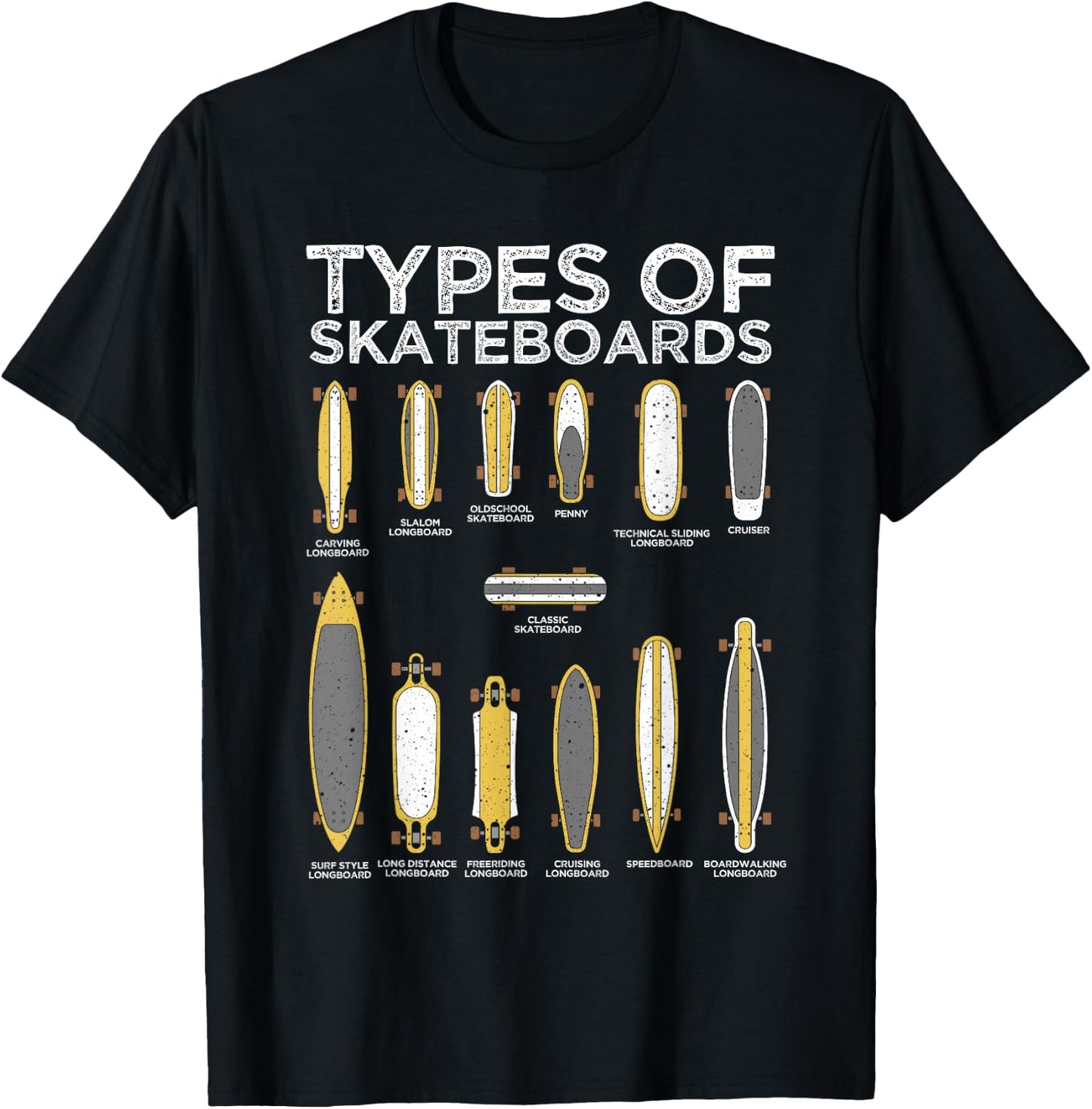 Cool Skateboard Art Women Skateboarder Skateboarding T-Shirt - T-Shirt | Black
