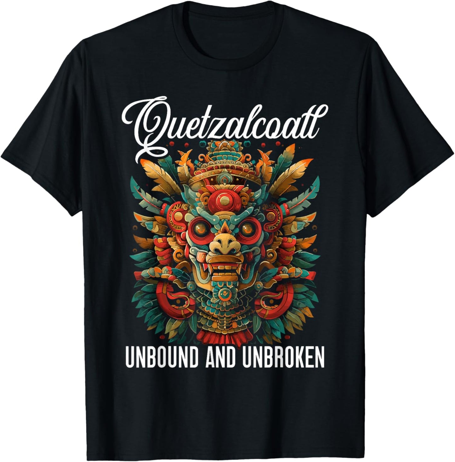 Aztec God Aztec Culture Mayan Indigenous Quetzalcoatl T-Shirt - T-Shirt | Black