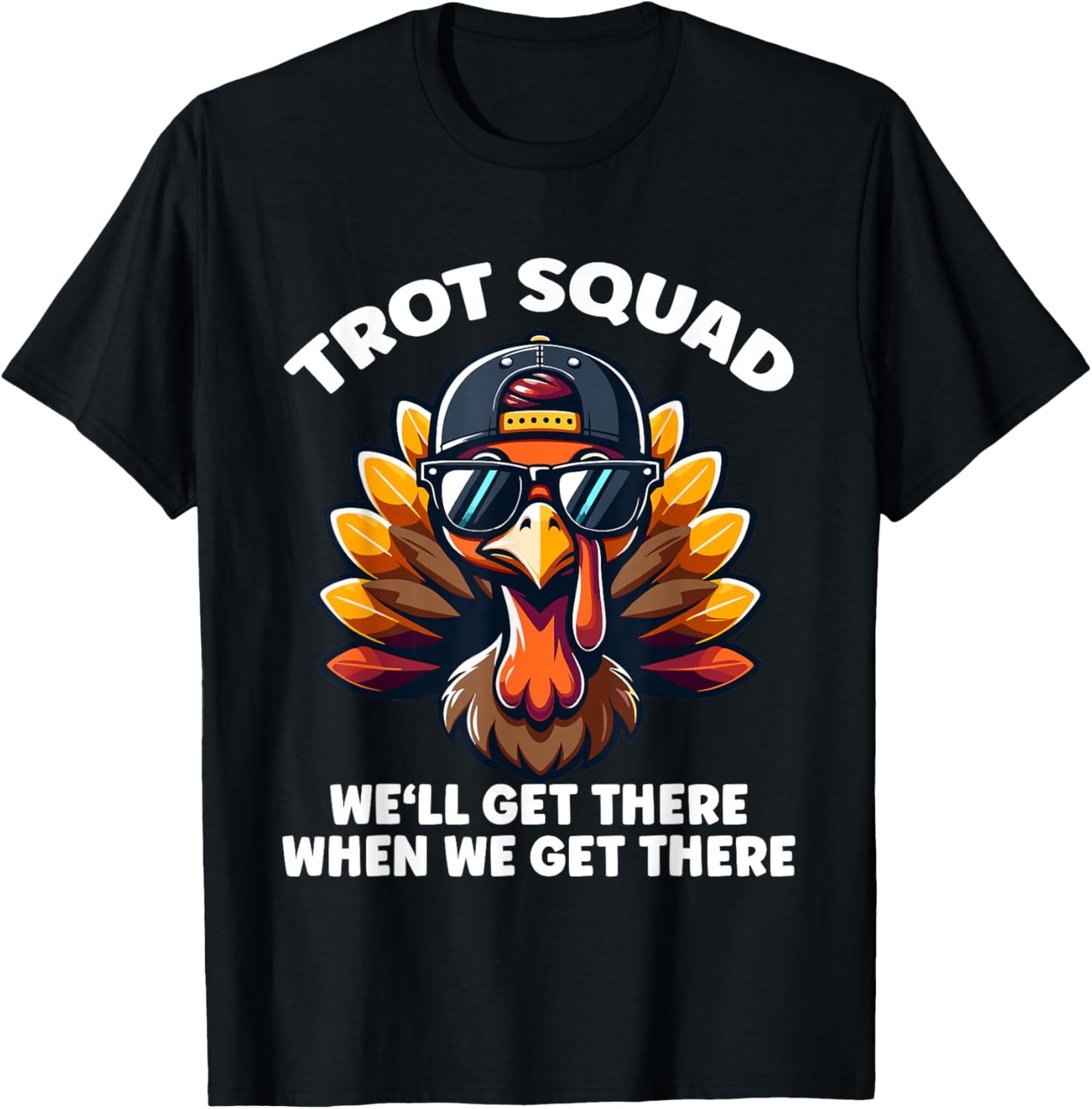 Thanksgiving Turkey Running Outfit Gear Costume Turkey Trot T-Shirt - T-Shirt | Black