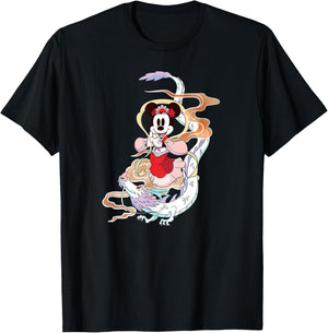 Disney Minnie Mouse 2024 Lunar New Year of the Dragon Clouds T-Shirt - T-Shirt | Black