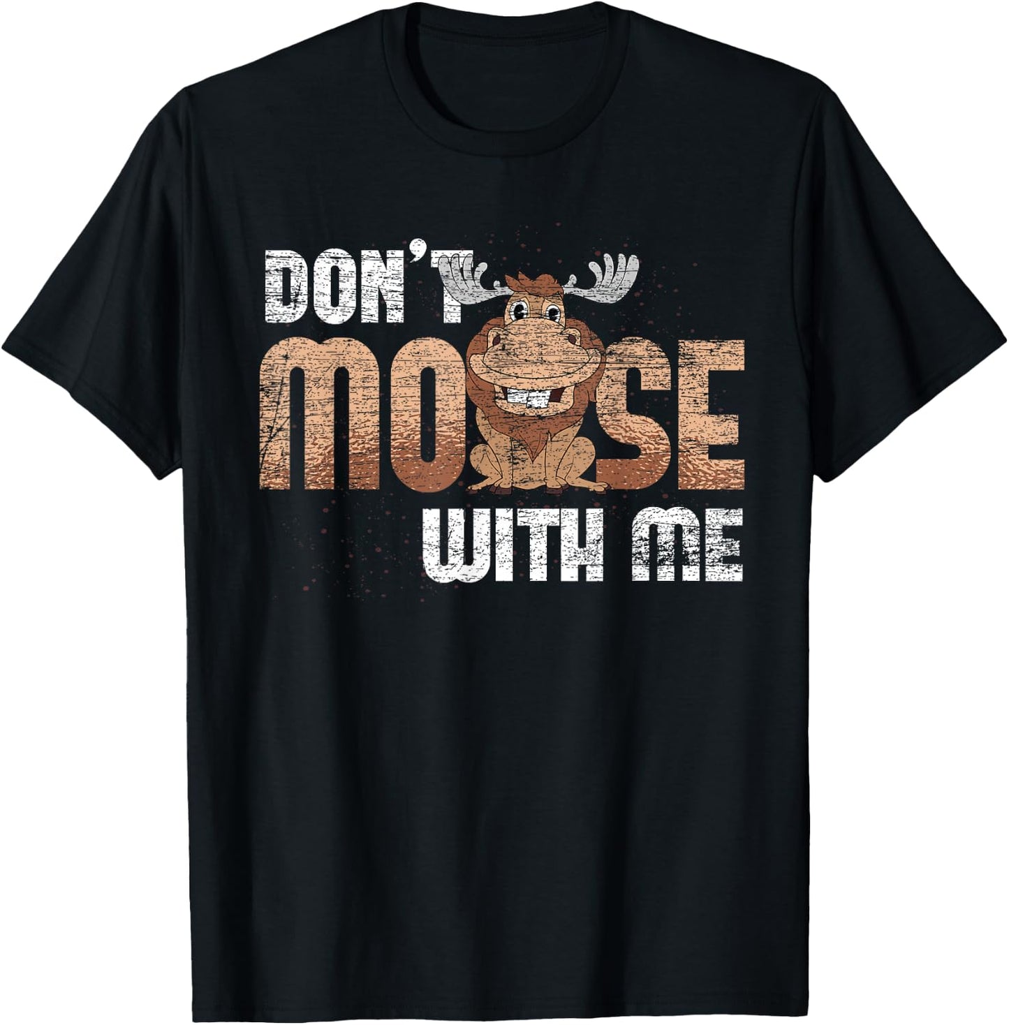 Scandinavia Animal Sweden Nature Wild Animal Funny Moose T-Shirt - T-Shirt | Black