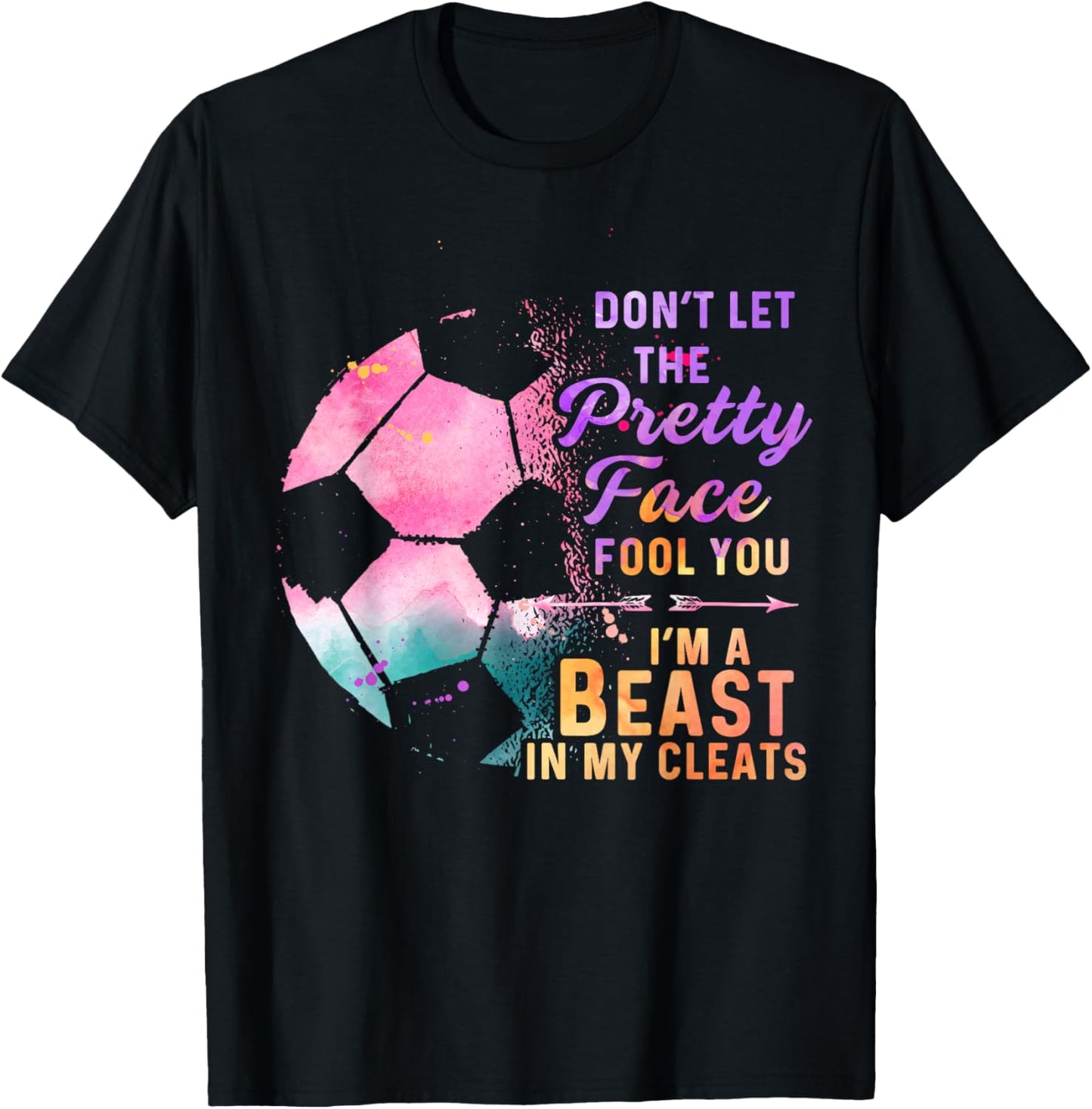 Soccer Player for Girl Goalkeeper Kick Sister Mother T-Shirt - T-Shirt | Black