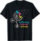 Funny Teach Multilingual Learners ESOL Dandelion Cute ESL Teacher English as a Second Language Retro Floral Short Sleeve for ESL Teachers, Kids, , Black, Small T-Shirt - T-Shirt | Black