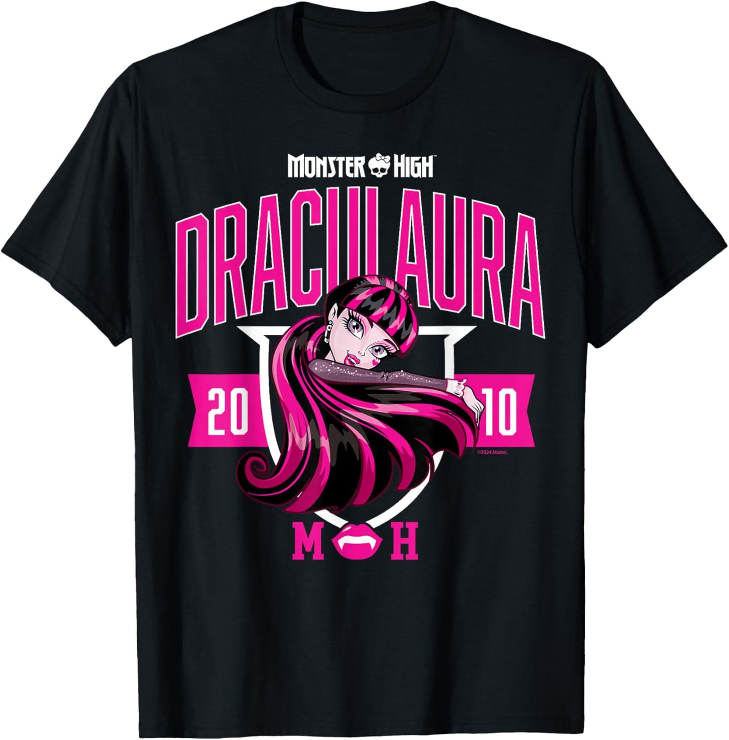 Monster High -Draculaura Collegiate T-Shirt - T-Shirt | Black