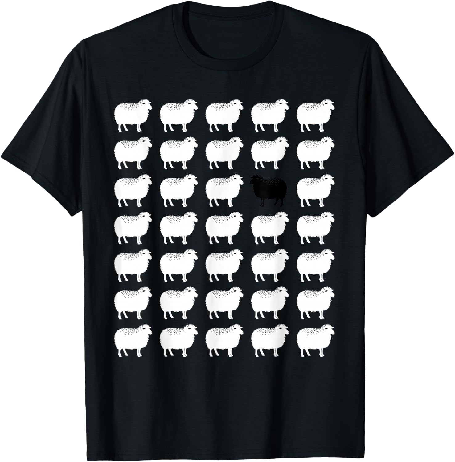 Memorabilia Sheep That Is Black and White other Sheep T-Shirt - T-Shirt | Black