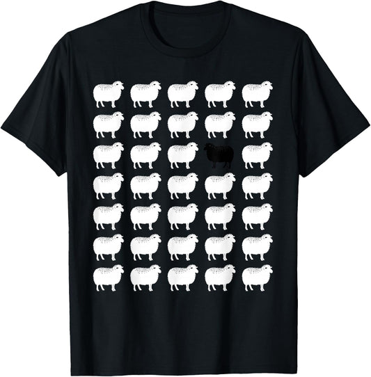 Memorabilia Sheep That Is Black and White other Sheep T-Shirt - T-Shirt | Black
