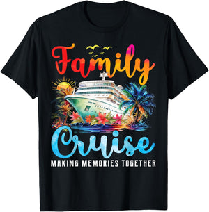 Family Cruise 2025 Family Matching Cruise Vacation Party T-Shirt - T-Shirt | Black