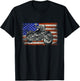 USA Flag American Pride Motorcycle Riding Biking Gift Biker T-Shirt - T-Shirt | Black