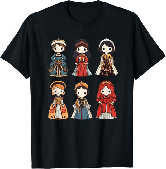Six Wives of Henry VIII Musical Theatre Theater Musicals T-Shirt - T-Shirt | Black