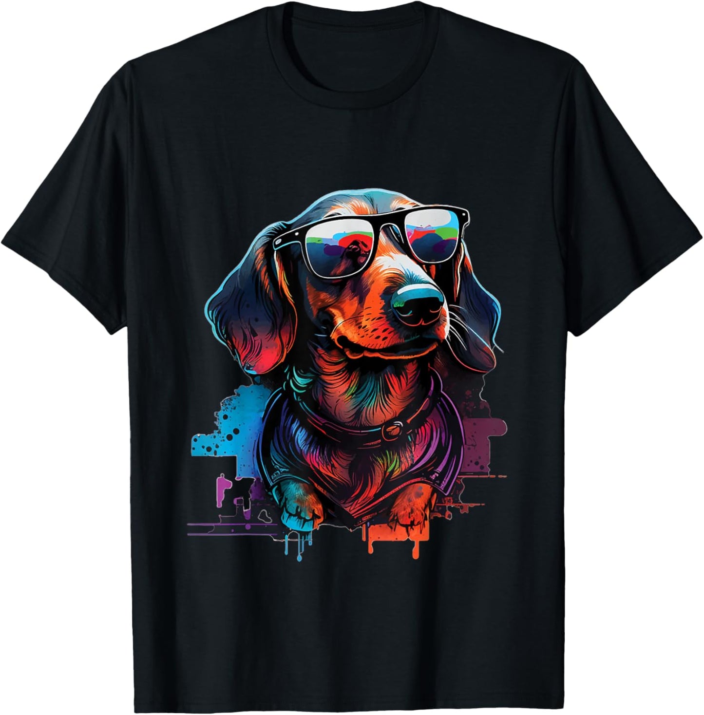 Groovy Dachshund - Wiener Dog Lover Pet Puppy Trainer Women Kids T-Shirt - T-Shirt | Black