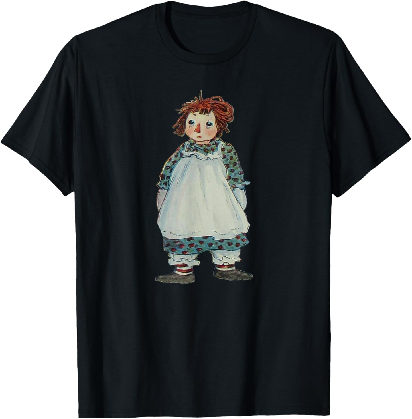 Children's Rag Doll Story Raggedy Ann T-Shirt - T-Shirt | Black