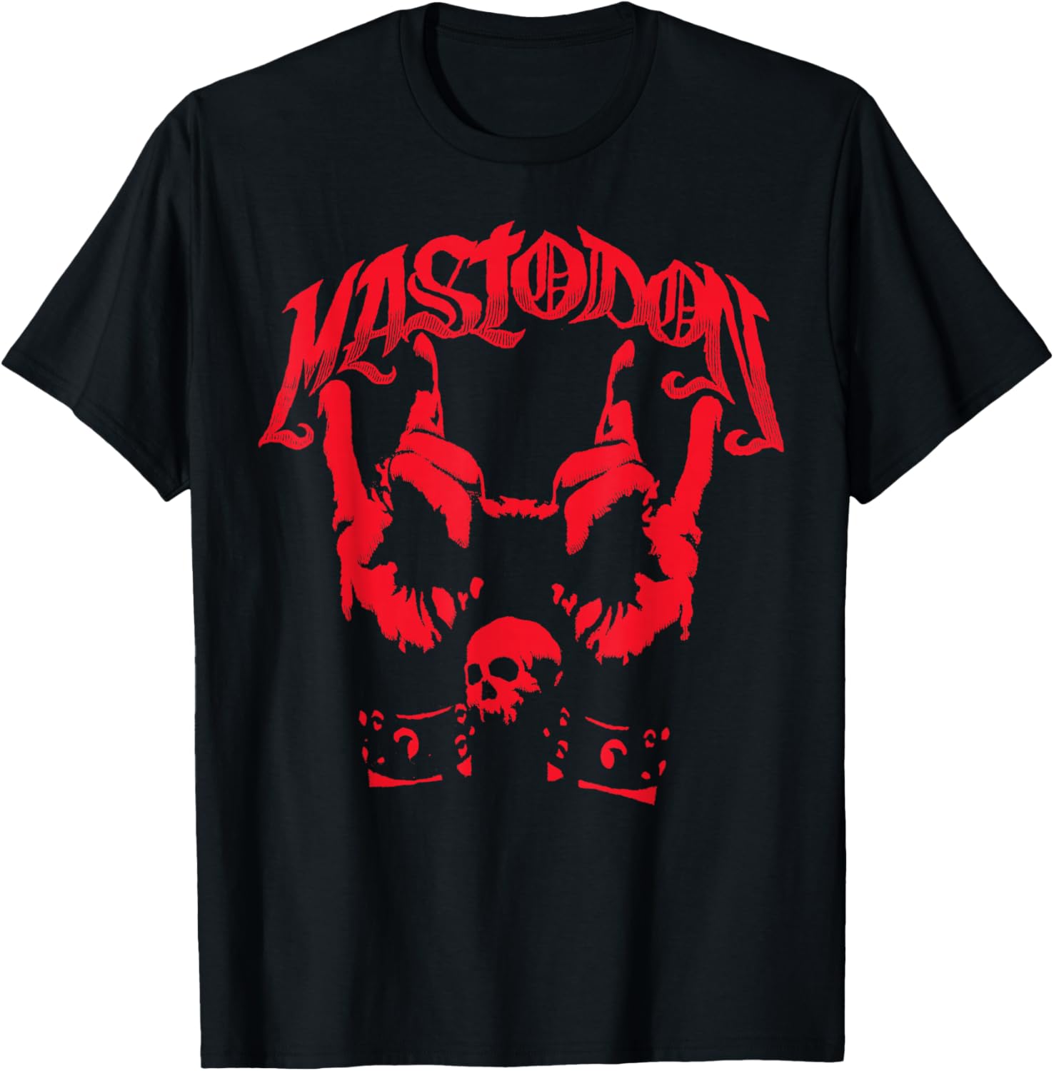 Mastodon – Devil Horns Adult T-Shirt - T-Shirt | Black