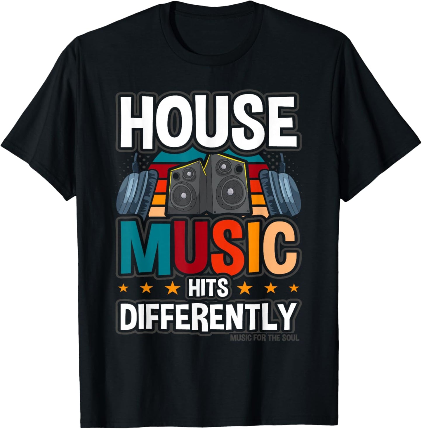 House Music Deep House Dance T-Shirt - T-Shirt | Black