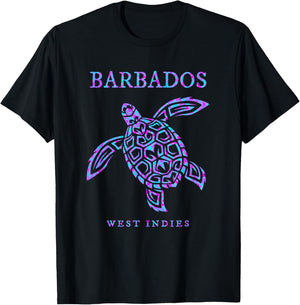 Barbados Sea Turtle Beach Vacation Souvenir T-Shirt - T-Shirt | Black
