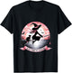 Witch In October We Wear Pink Ribbon Breast Cancer Awareness T-Shirt - T-Shirt | Black