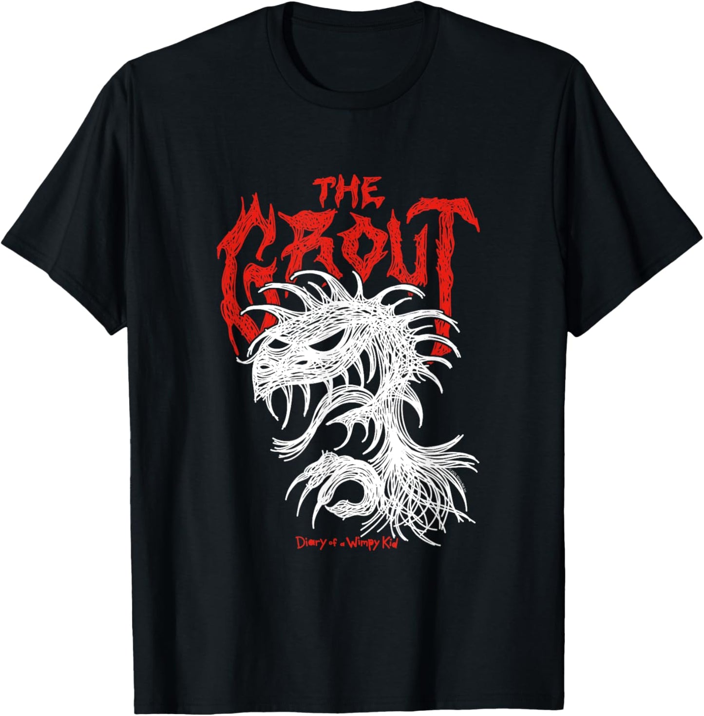 Diary of a Wimpy Kid The Grout Heavy Metal Logo Funny T-Shirt - T-Shirt | Black