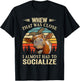 Cute Heifer Cow Lover Women Funny I Almost Had To Socialize T-Shirt - T-Shirt | Black