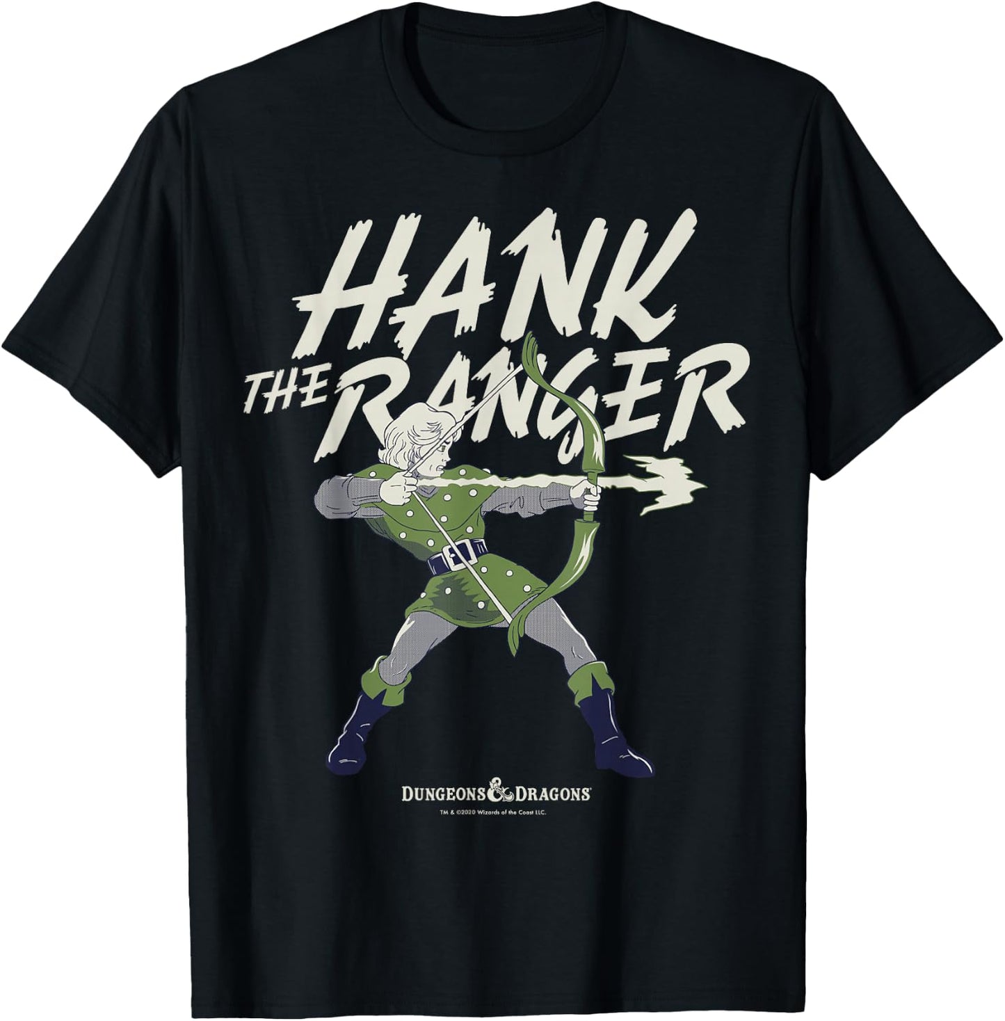 Dungeons & Dragons Hank The Ranger Portrait T-Shirt - T-Shirt | Black