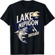 Lake Nipigon Ontario Canada Fly Fishing Trout Souvenir T-Shirt - T-Shirt | Black