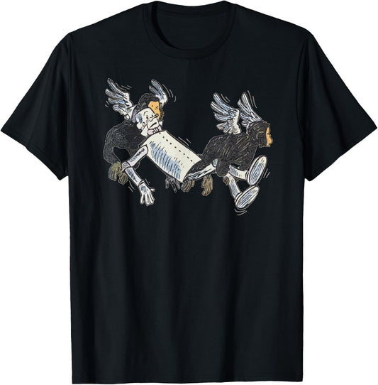 Flying Monkeys TinMan Shirt Art The Wizard Of OZ Tin man T-Shirt - T-Shirt | Black