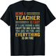 Being A Teacher Is Easy It's Like Riding A Bike - Funny T-Shirt - T-Shirt | Black