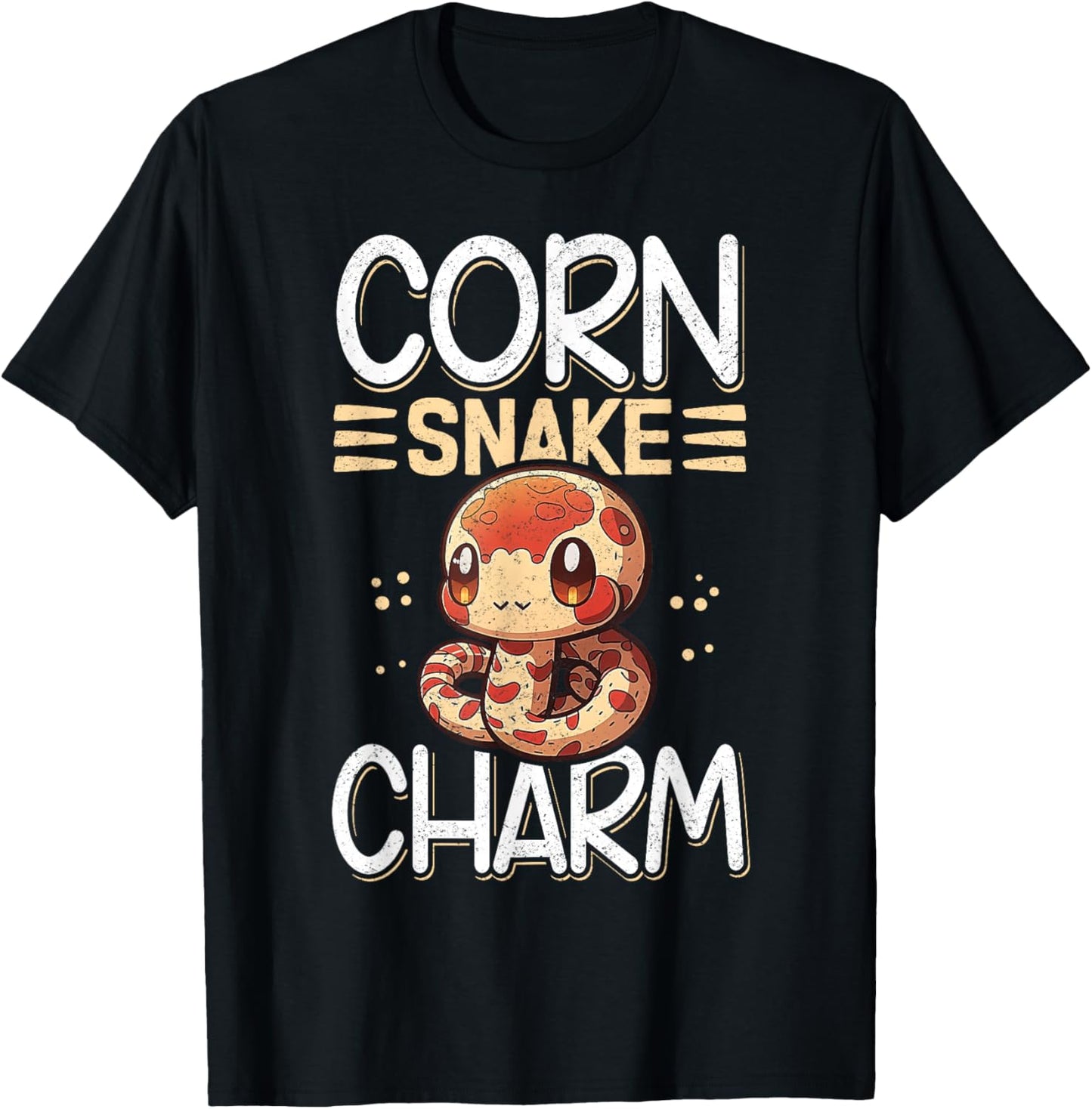 Corn Snake Charm Grass Snake Reptile T-Shirt - T-Shirt | Black