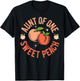 Aunt First Birthday One Sweet Peach Bday Family Matching T-Shirt - T-Shirt | Black
