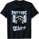 Funny Raccoon Meme This Is My Rotting In Bed T-Shirt - T-Shirt | Black