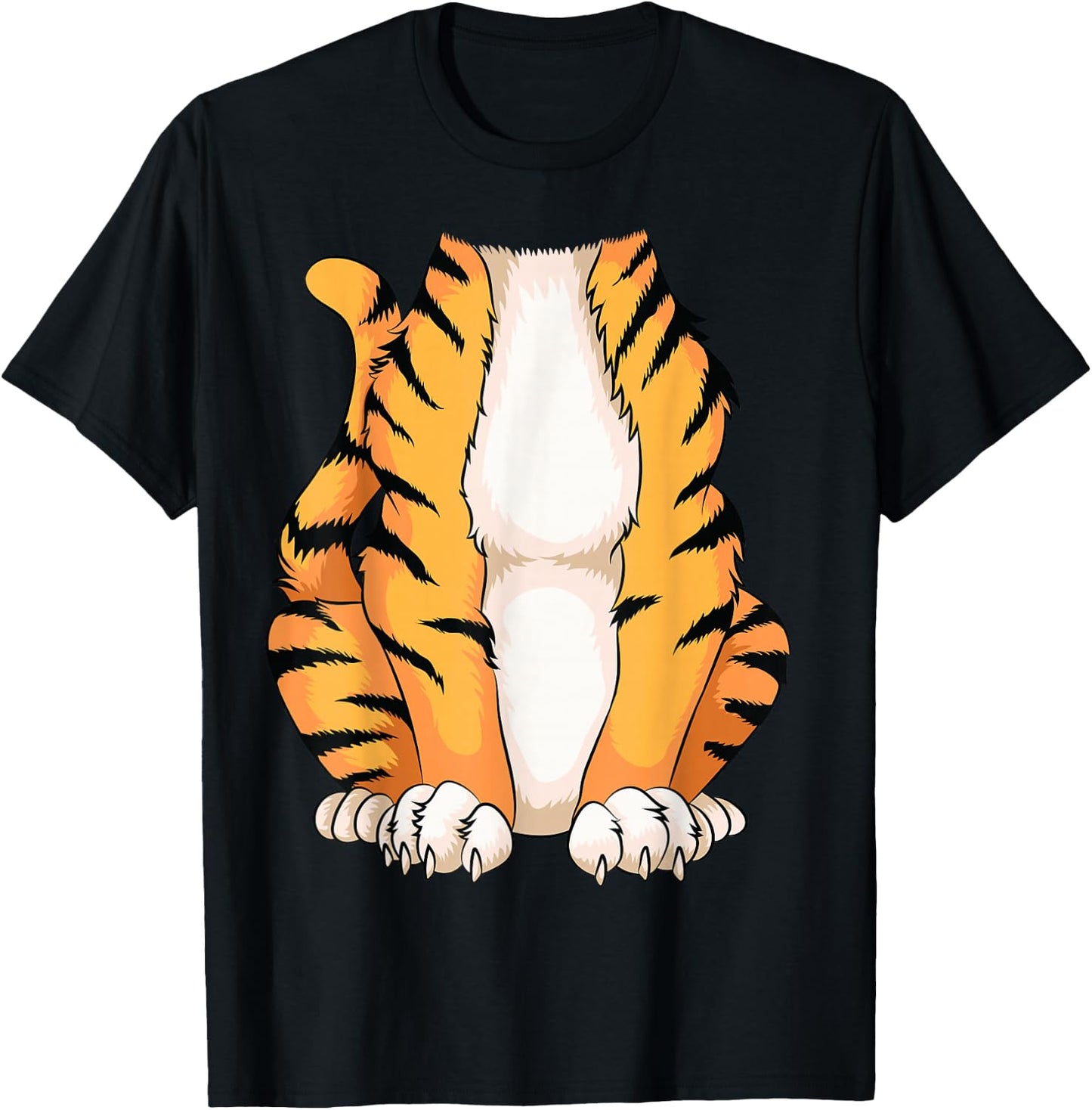 Cute Headless Tiger Costume Halloween | Funny Animal Gift T-Shirt - T-Shirt | Black