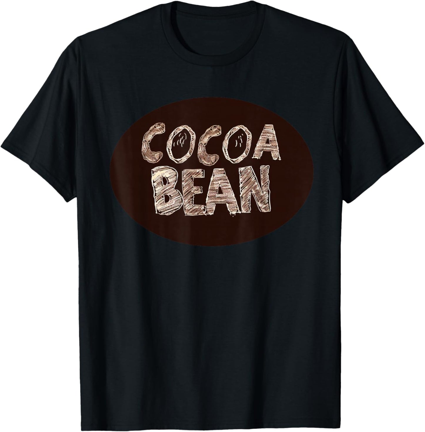 Funny Cocoa Bean Costume for Chocolate Boys and Girls T-Shirt - T-Shirt | Black