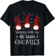 Hanging With My 3rd Grade Gnomies - Teacher Christmas Gnome Women Kids T-Shirt - T-Shirt | Black