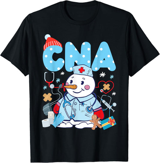 CNA Nurse Certified Nursing Assistant Christmas Cna T-Shirt - T-Shirt | Black