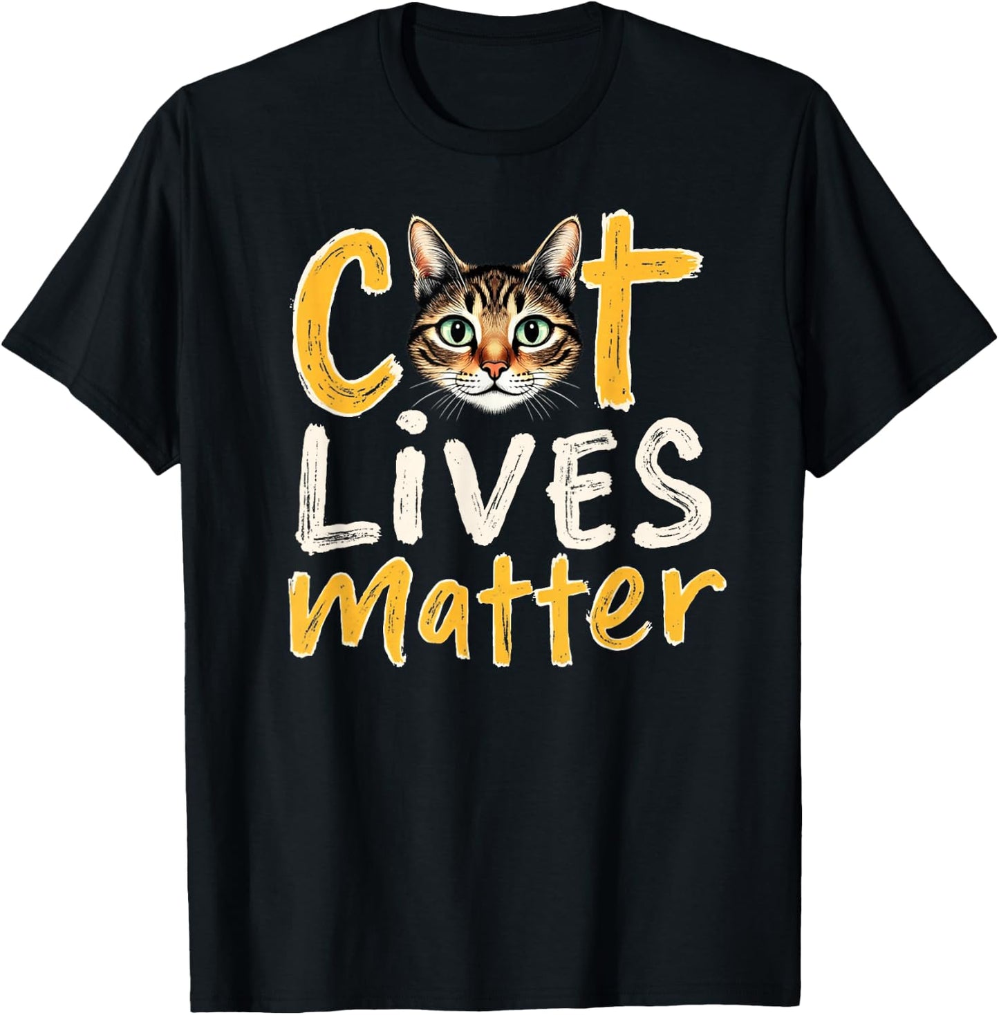 Cat Lives Matter Shirt T-Shirt - T-Shirt | Black