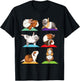 Guinea Pig Yoga - Fitness Exercise Animal Rodent Pet Lover T-Shirt - T-Shirt | Black