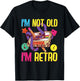 90s Outfit Women & Men, 80s Costume, I'm Not Old I'm Retro T-Shirt - T-Shirt | Black