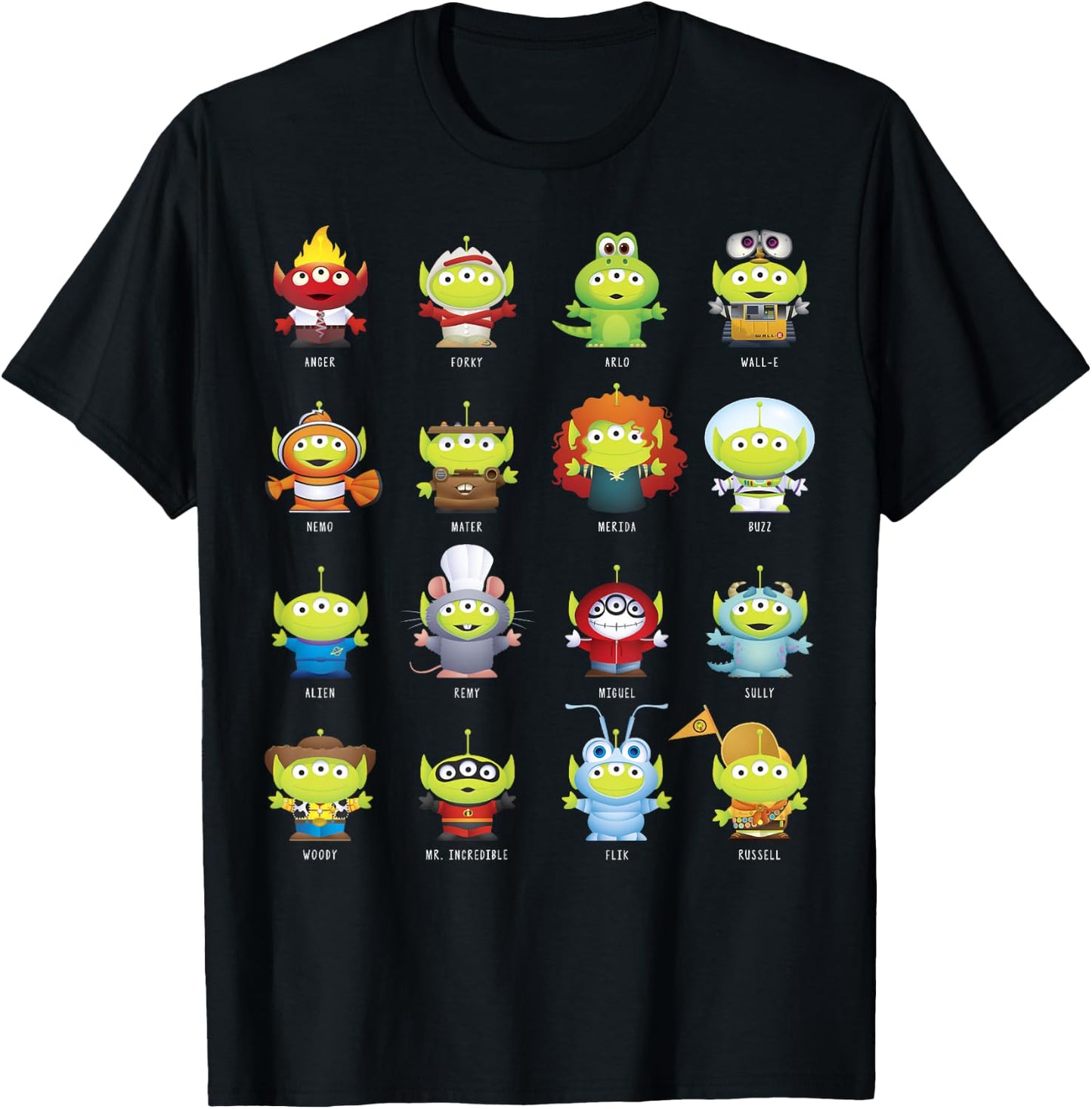 Disney Pixar Aliens Character Costumes T-Shirt - T-Shirt | Black