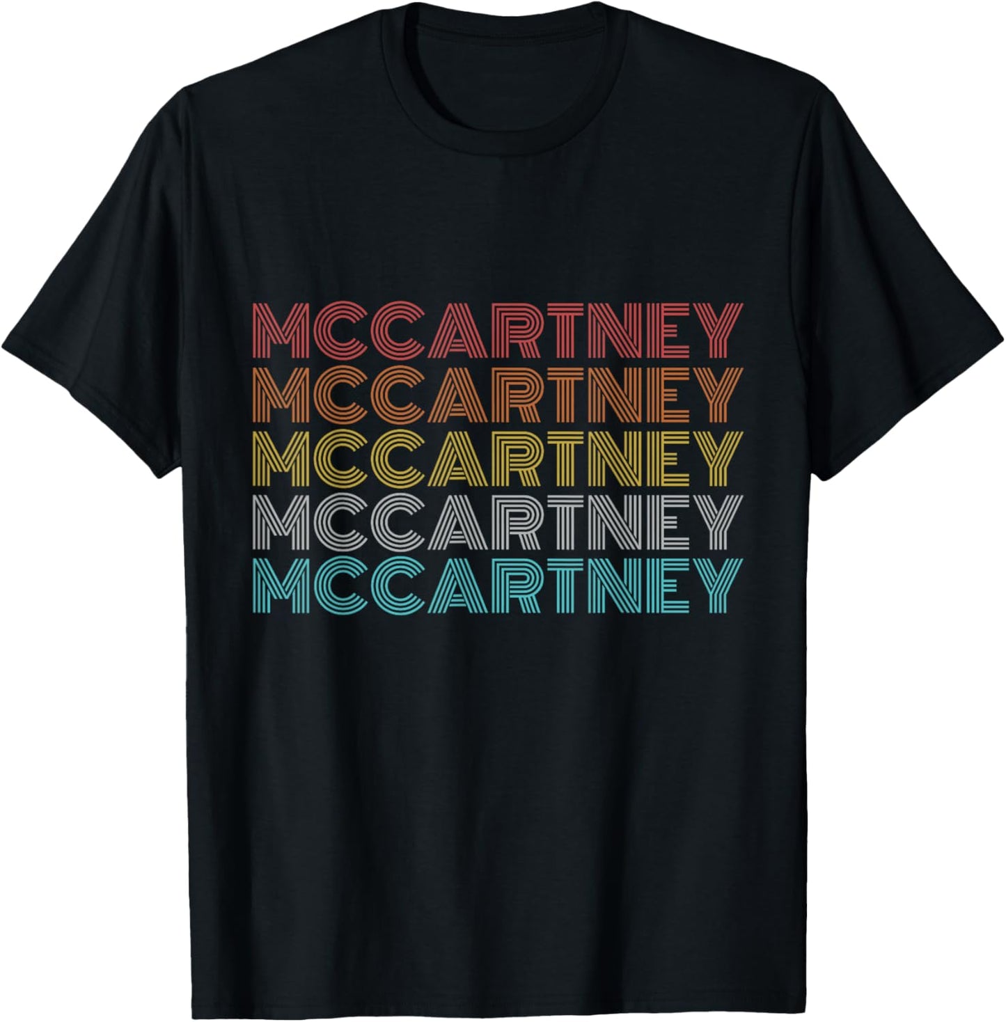 Retro Vintage McCartney T-Shirt - T-Shirt | Black
