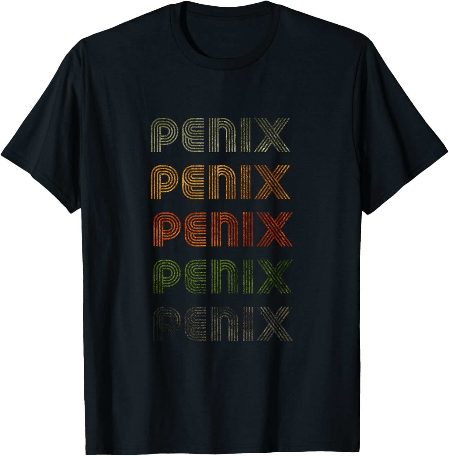 Love Heart Penix Grunge Vintage Style Black Penix T-Shirt - T-Shirt | Black