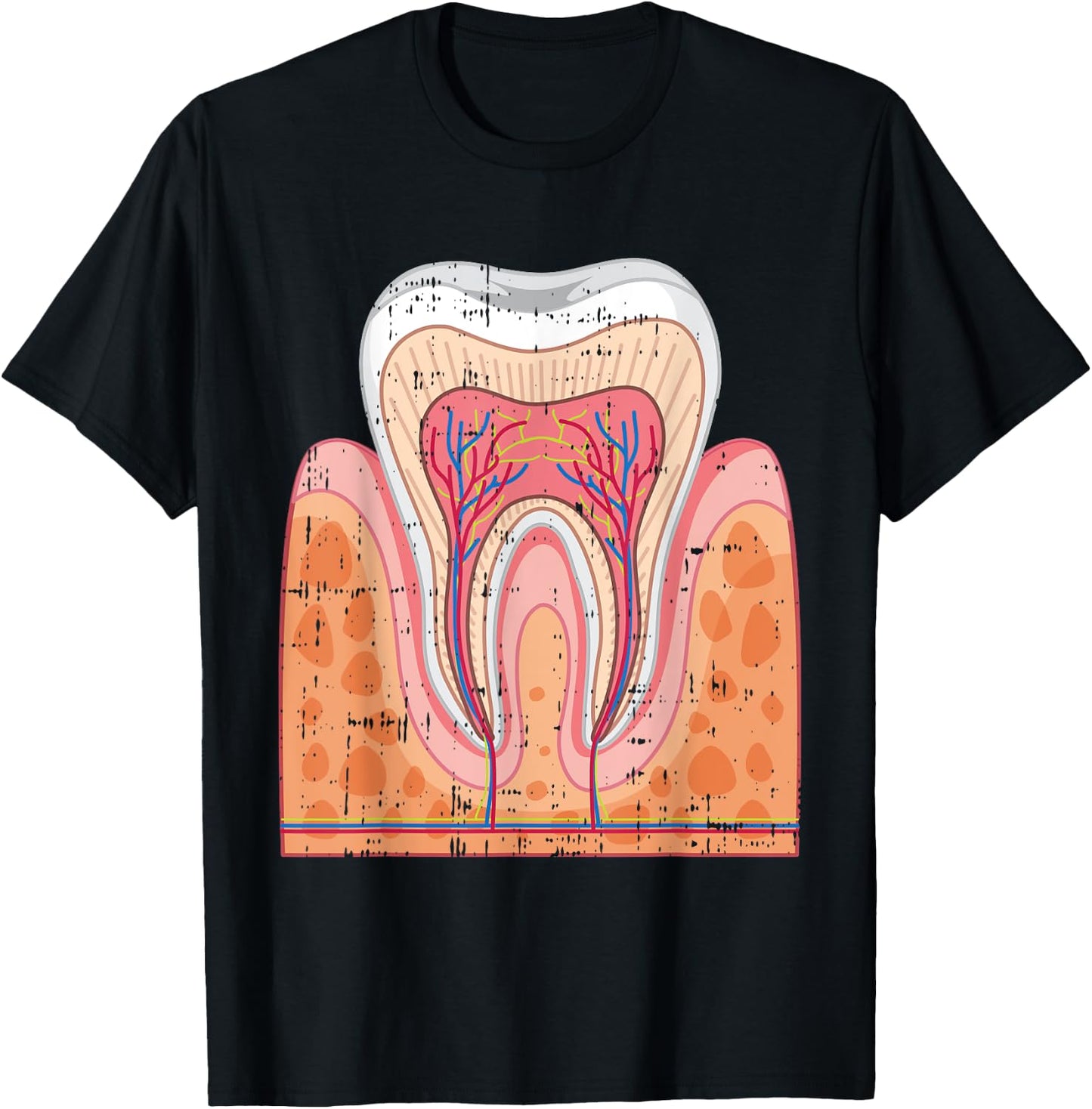 Teeth Tooth Hygiene Dental Assistant Hygienist Dentist Gift T-Shirt - T-Shirt | Black