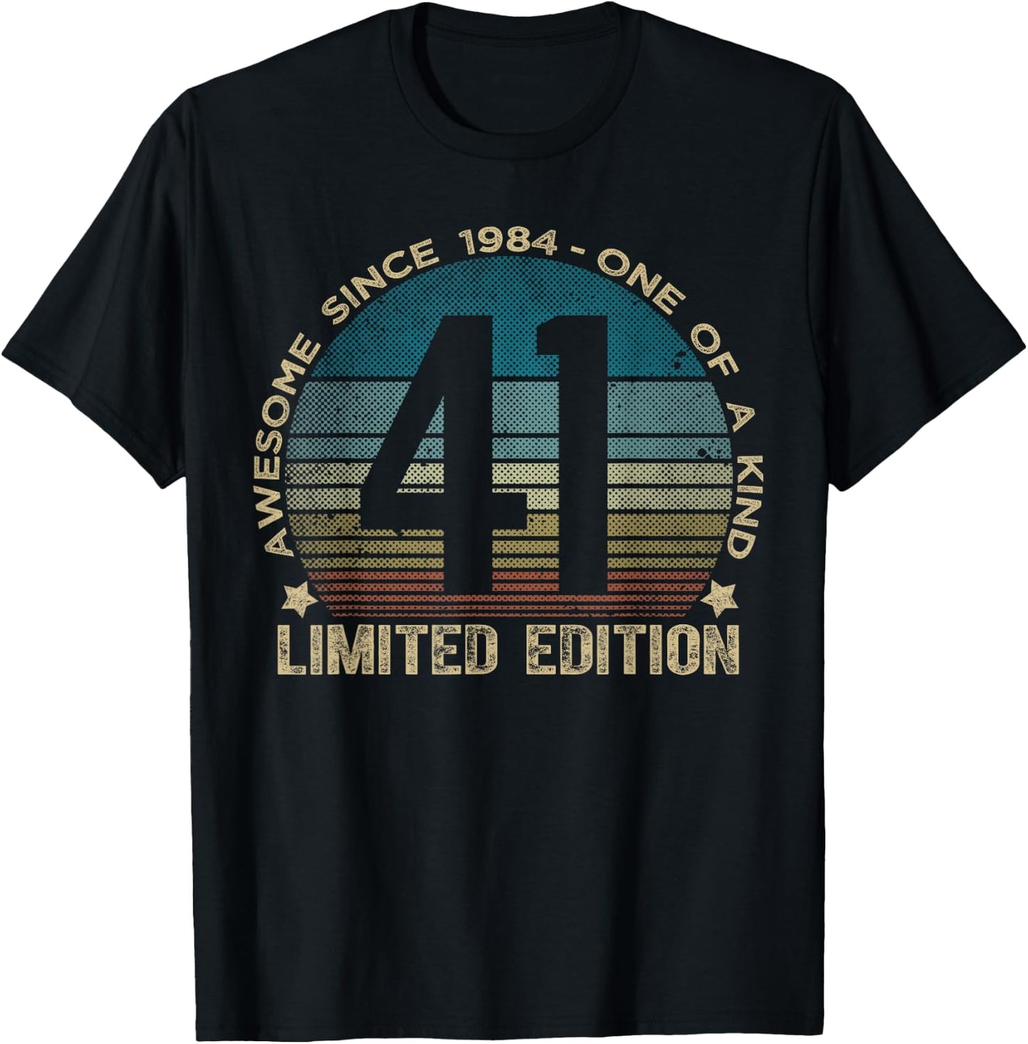 41 Year Old Gifts Vintage 1984 Limited Edition 41st Birthday T-Shirt - T-Shirt | Black